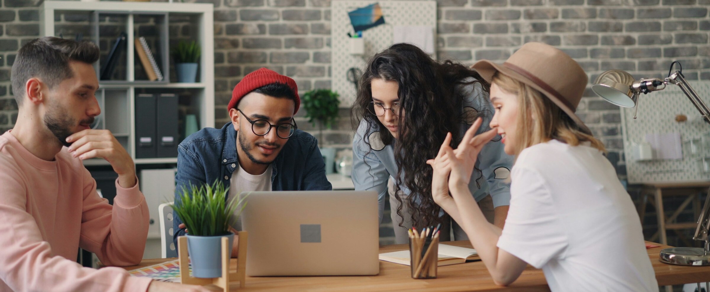People Sitting Relaxed and Happy